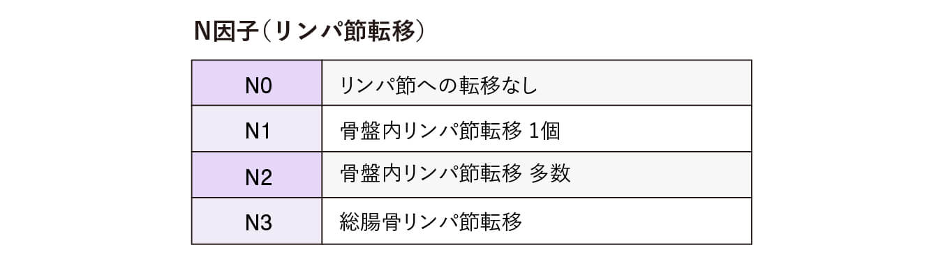 N因子(リンパ節転移)
